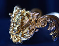 Elegant "gold&champagne" necklace