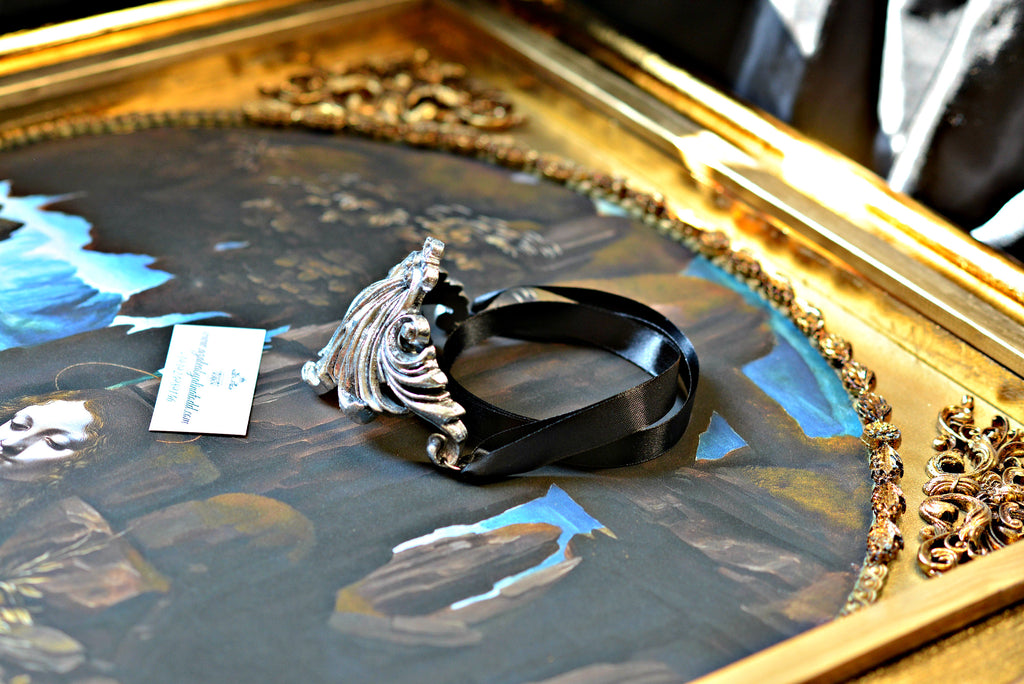 Elegant silver "Millefoglie" necklace