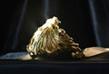 Elegant golden "Millefoglie" necklace