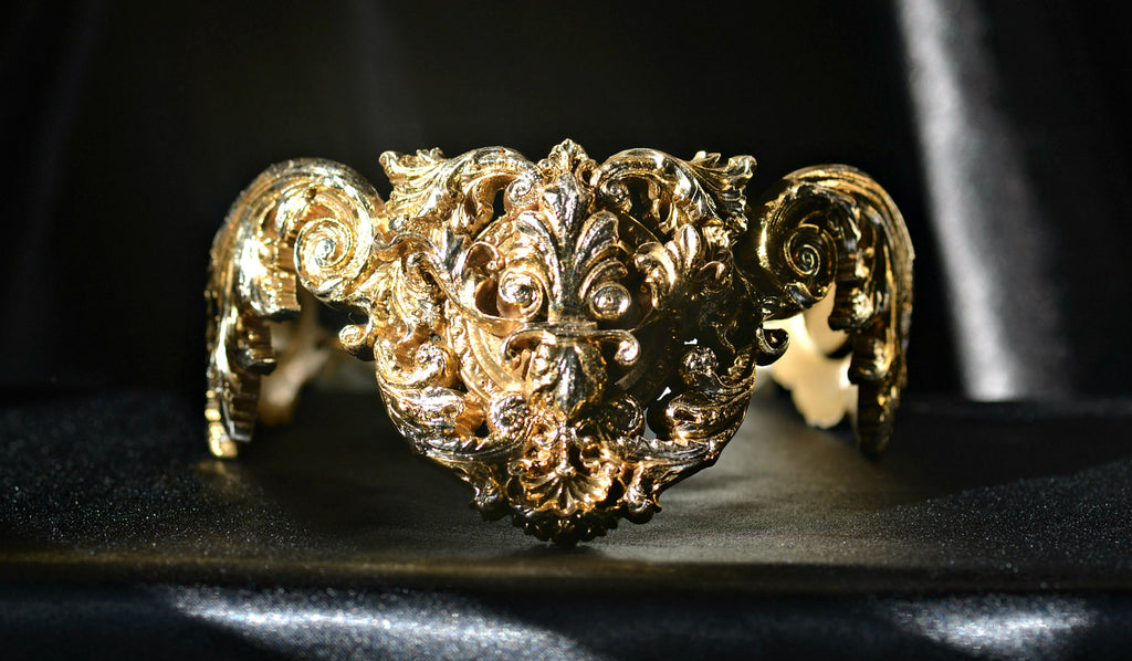 Elegant "gold&champagne" necklace