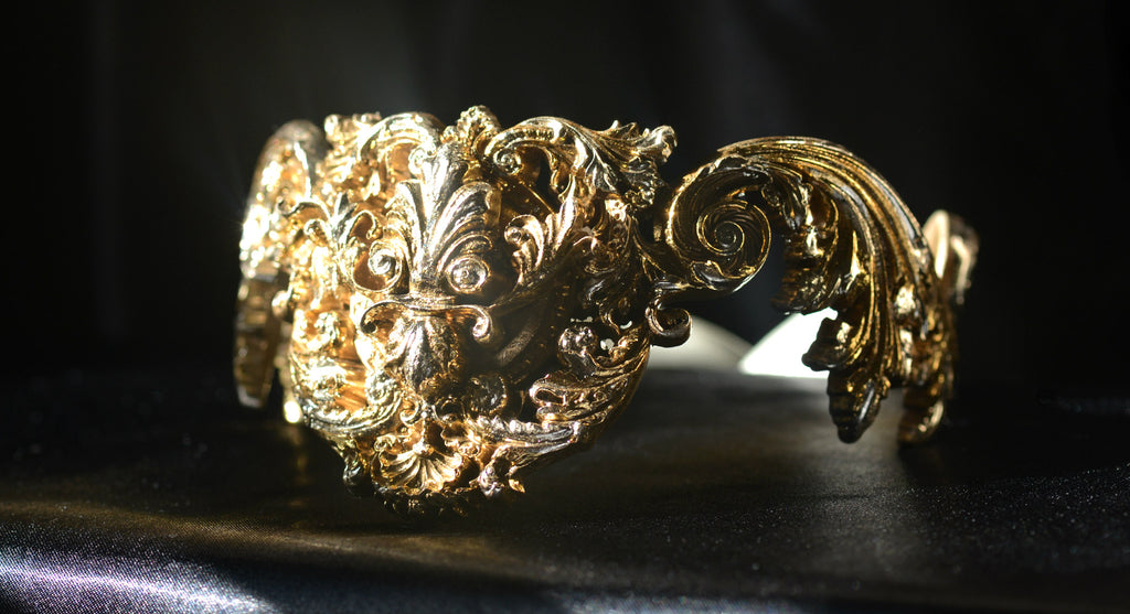 Elegant "gold&champagne" necklace