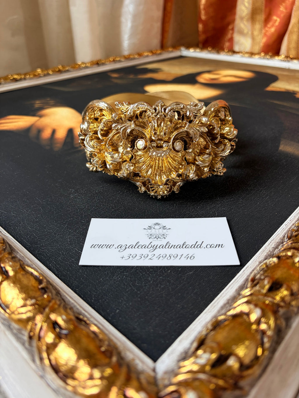 Luxurious  "gold&champagne" necklace