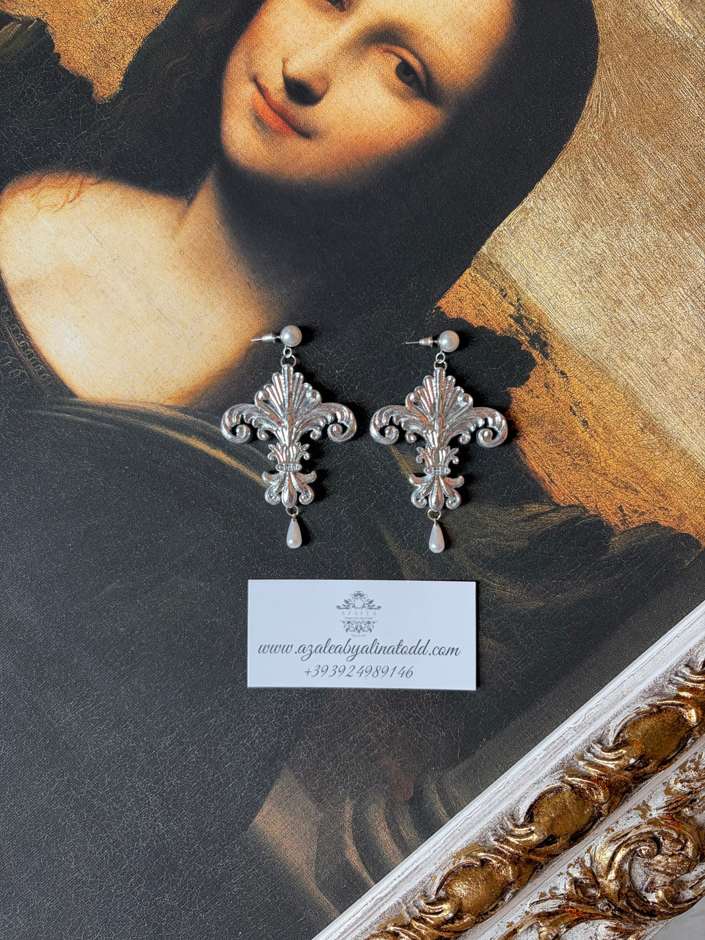 Luxurious double pearl baroque earrings
