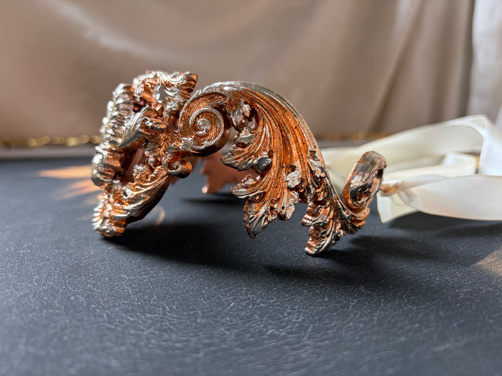 Elegant "bronze&champagne" necklace