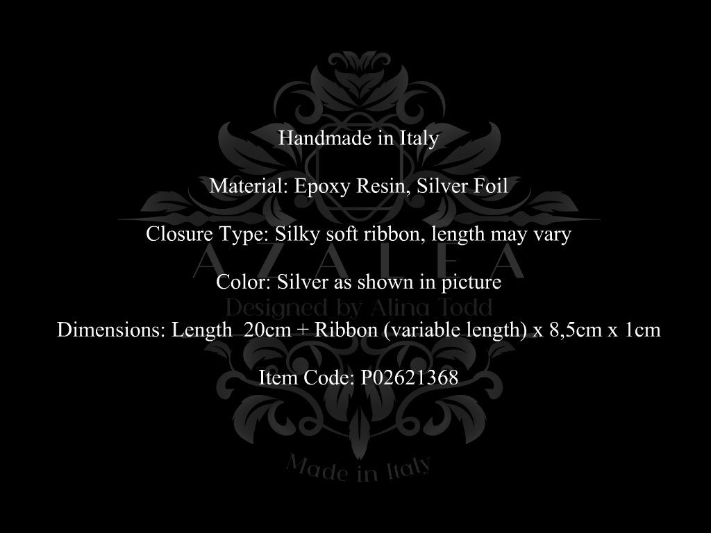 Elegant silver "Millefoglie" necklace