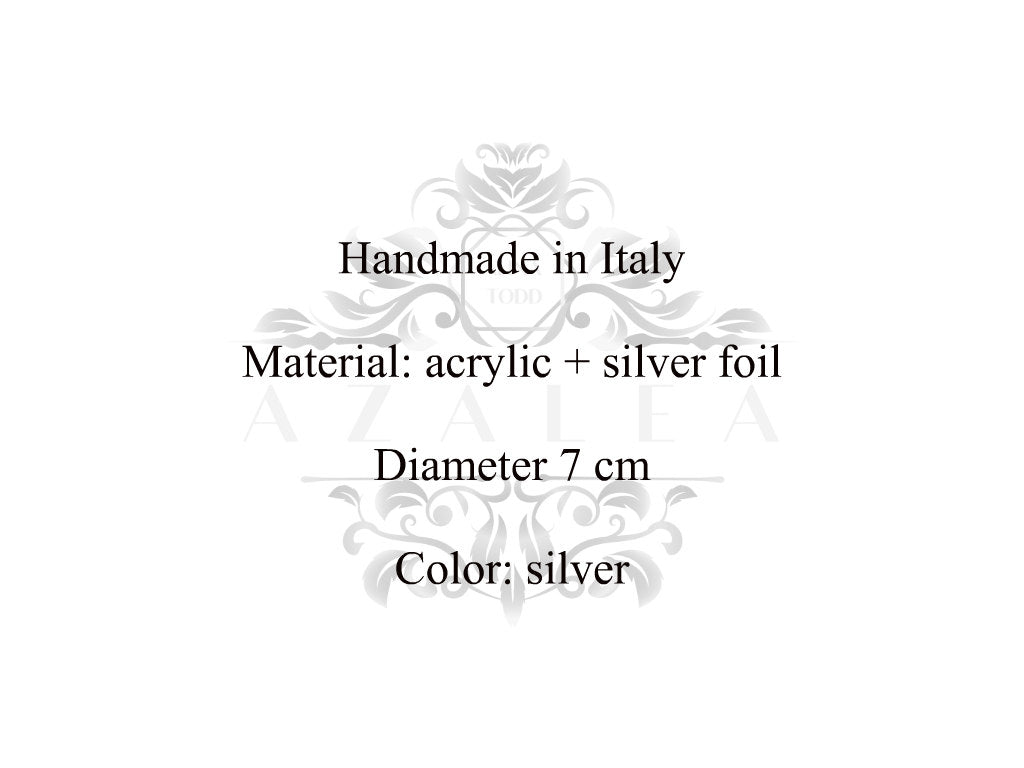 Elegant bracelet with silver foil